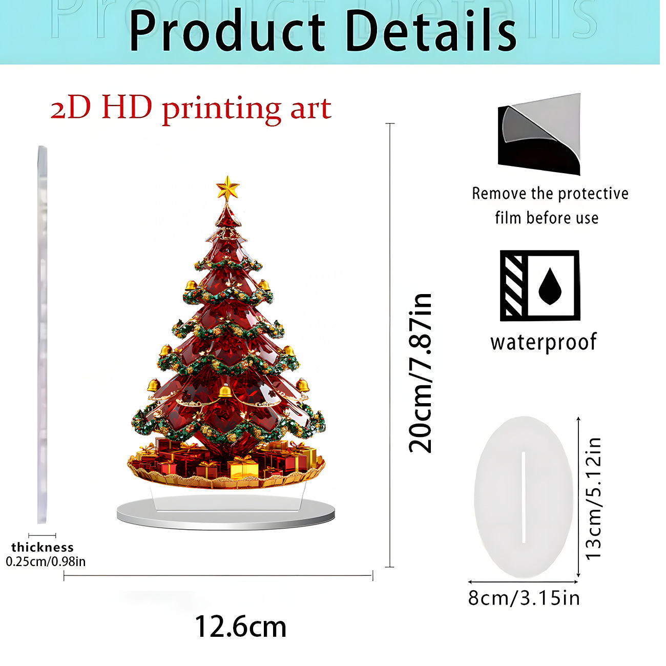 2026 nuevos productos transfronterizos Navidad Hot Sale Festival creativo temporada atmósfera decoración artesanía acrílica 2D