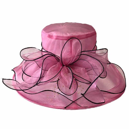 Summer Large Brim Mesh Hat for Girls, European and American Style Organza Outdoors Beach Hat, Travel Sun Hat Cooling Hat