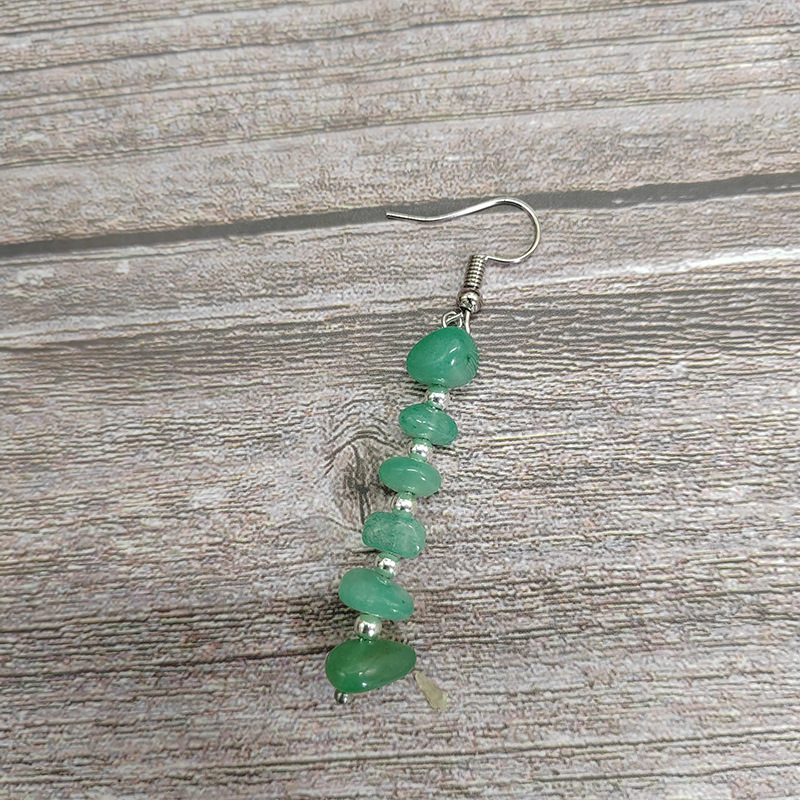 natural stone Material Women'S Natural Stone Healing Geometric Drop Earrings Healing Crystals Jewelry
