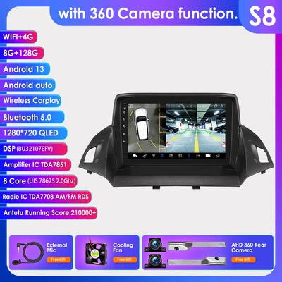 Maverick 9-inch HD Large | DVD Navigation - with-360-camera-8128g-wifi4g-lte-version-7862-carplay-eight-core-9-inch-for-ford-maverick