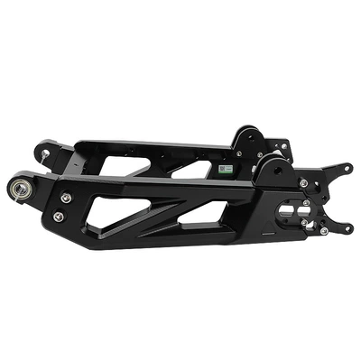 New thickened version of 7075 flat fork, universal for 90% of models, suitable for Ninebot Mz/Niu N1s modified aluminum alloy rear flat fork (Other Electric Vehicle Accessories) - 7075-flat-fork-black-380-hole-spacing