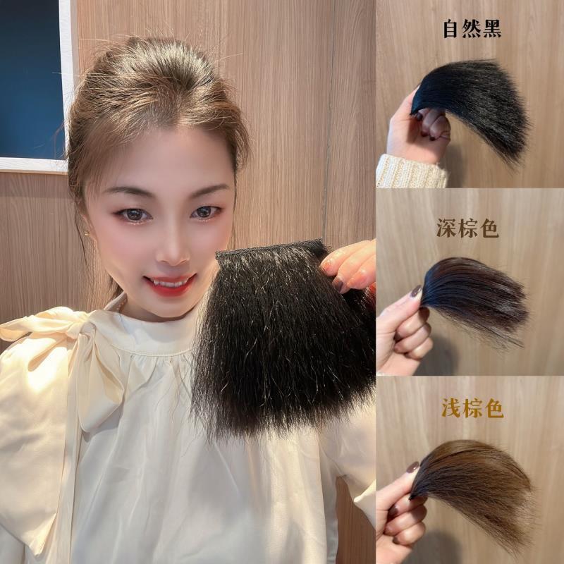옥수수수염 헤어패드 [브라운블랙] 2개_3배 보송보송 업그레이드 (보이지 않는 모발 볼륨 증가)