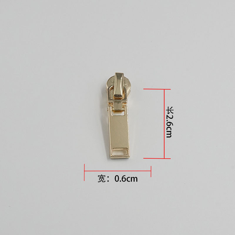 批发金属拉链头 3号拉链头浅金拉头拉片箱包拉链拉扣头5号拉链头|undefined