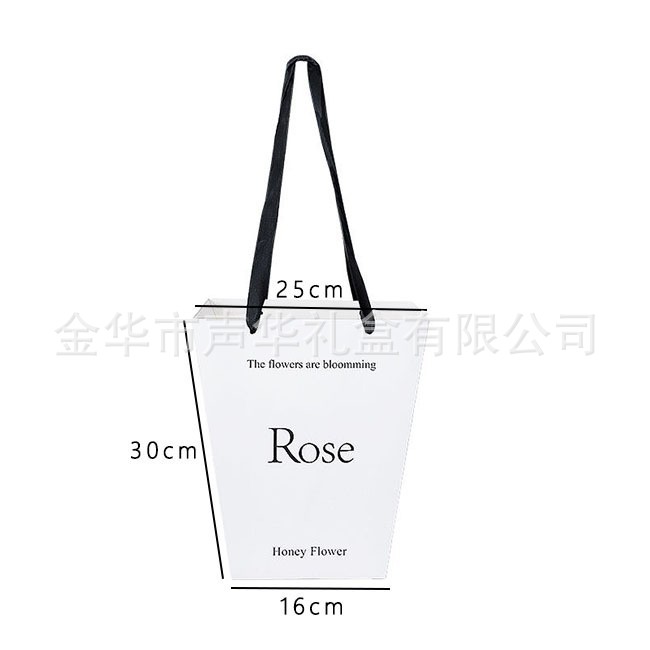 작은 사다리꼴 ROSE [화이트 10개입] 핸드백