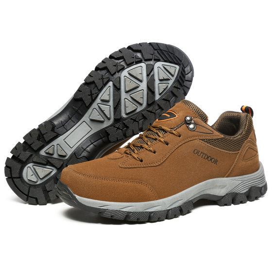 Autumn suede outdoor sports shoes men's foreign trade cross-border large size hiking shoes hiking shoes waterproof labor protection shoes wholesale