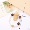 K4003 Plush Standing Little Bear Mobile Phone Chain Potal Pot