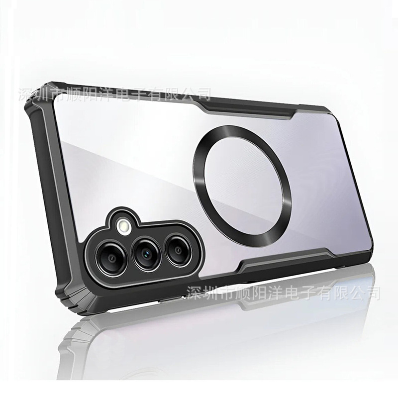 Magnetic Case Suitable for Samsung Galaxy A16 A15 A14 Mobile Phone Case, Acrylic High-Transparency Protective Cover Magnetic Case Suitable for Samsung Galaxy A16 A15 A14 Mobile Phone Case, Acrylic High-Transparency Protective Cover