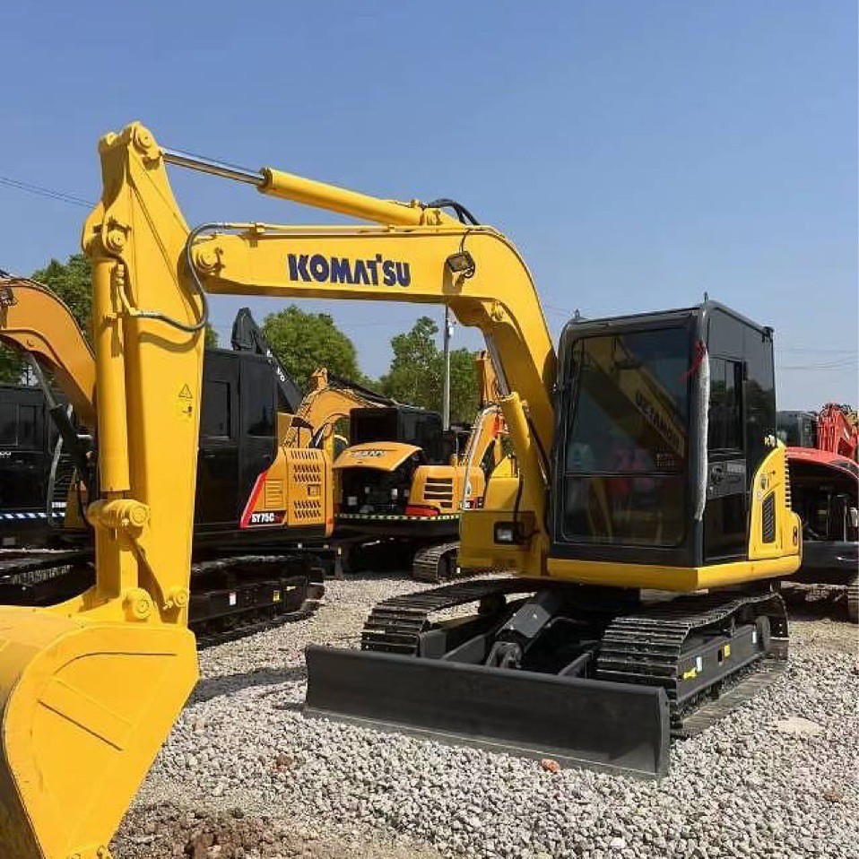 Exportaciones nacionales de 6 toneladas 7 toneladas 8 toneladas Carter60 70 75 95 pequeña excavadora Komatsu Sanyi