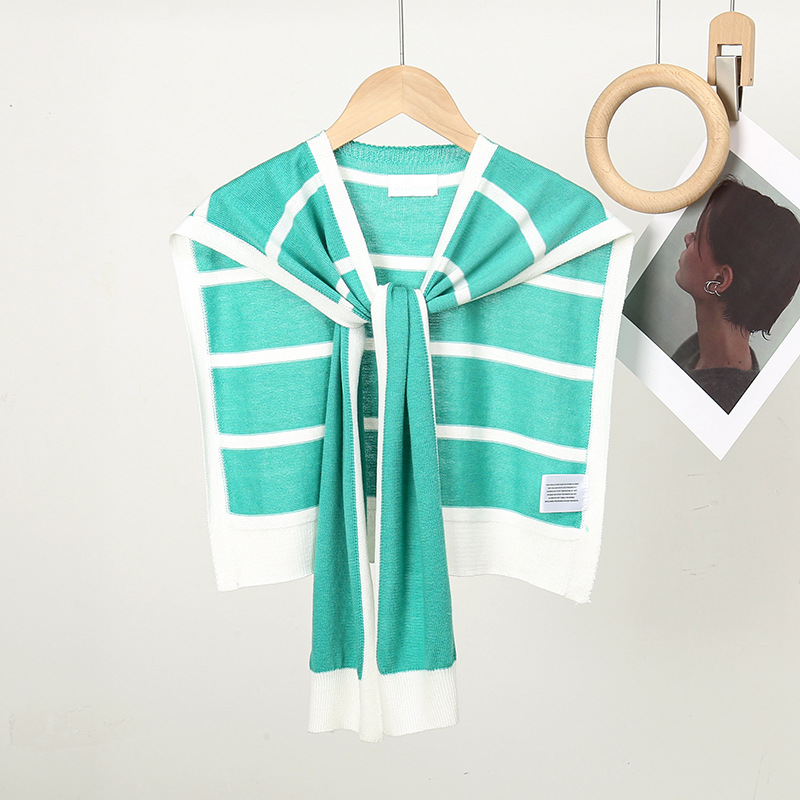 Mujeres Casual Elegante Raya Poliéster Labor De Retazos Chal display picture 8