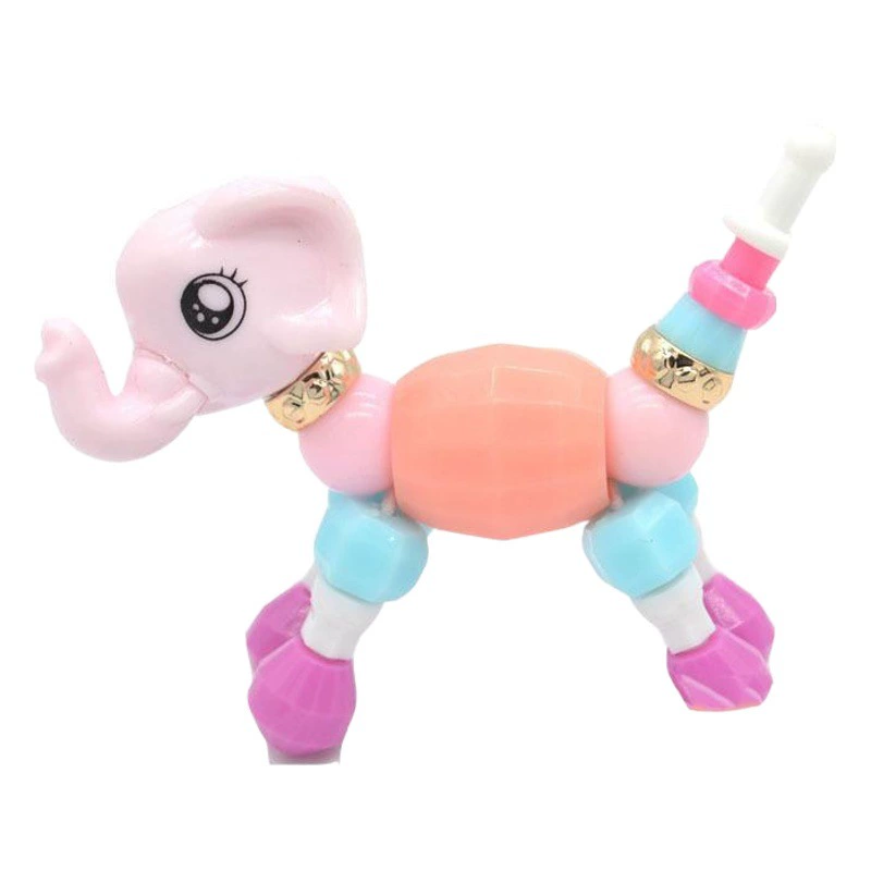 Amazon Разнообразный браслет из бисера Детская развивающая игрушка «сделай сам» Волшебные бусины с животными