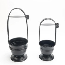 亚马逊热销水烟碳手提装炭篮阿拉伯水烟壶配件黑色炭蓝起引火碳