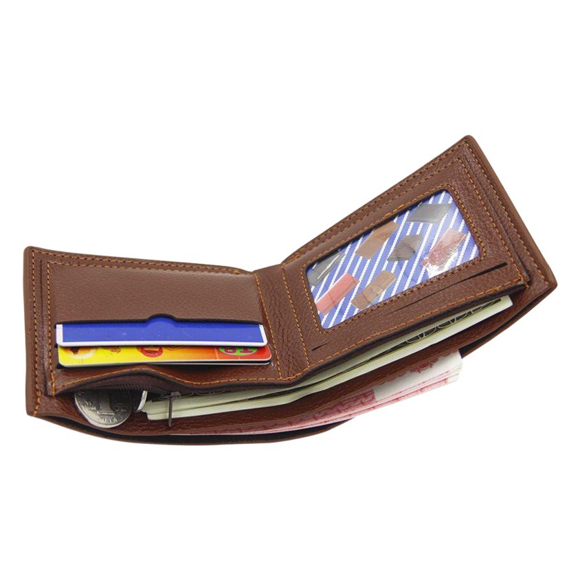 Nuevos hombres cartera corto moda casual lychee patrón color sólido pu cartera monedero franela solo bolso