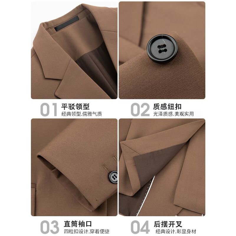 痞帅职业小西装男士春春秋商务韩版潮流帅气休闲修身黑色西服外套|undefined