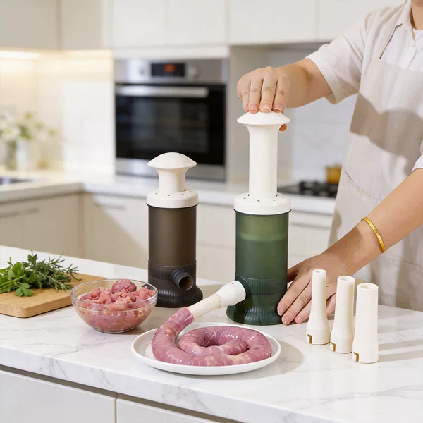 Sausage stuffer, manual sausage maker for home use, sausage casing tool, sausage filling machine, sausage canning tool