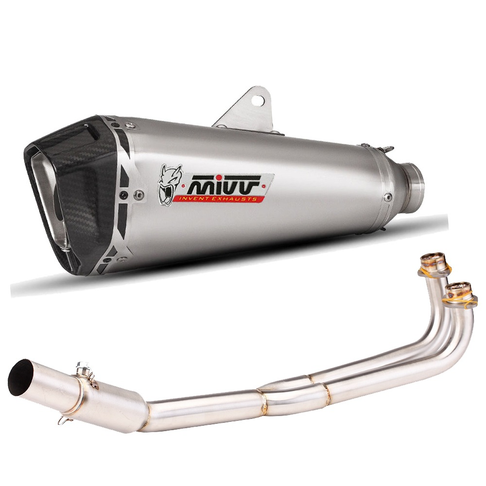 Motorcycle Modified Exhaust Pipe Stainless Steel Front Section Scorpio Exhaust Pipe Full Section Suitable for Guangyang Kymco Ak550