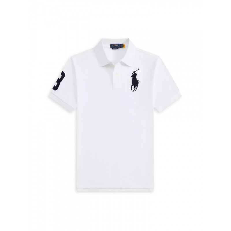 Cross-Border Popular Item: Malaysian Logo Men's Embroidered Solid Color Oversized Loose Short-Sleeve T-Shirt, Classic Foreign Trade Polo Shirt