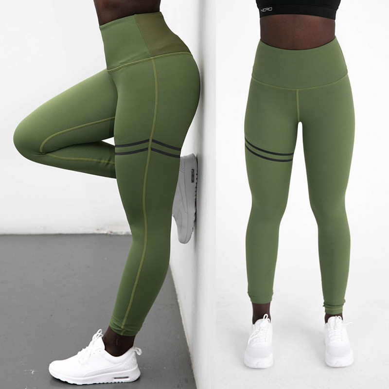 Sports Solid Color Polyester Active Bottoms Leggings display picture 5