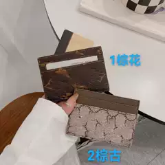 Cross-border European and American Classic Card Holder Card Holder ID Bag Leather Credit Card Small Card Holder Business Card Wallet Multi-Card Holder