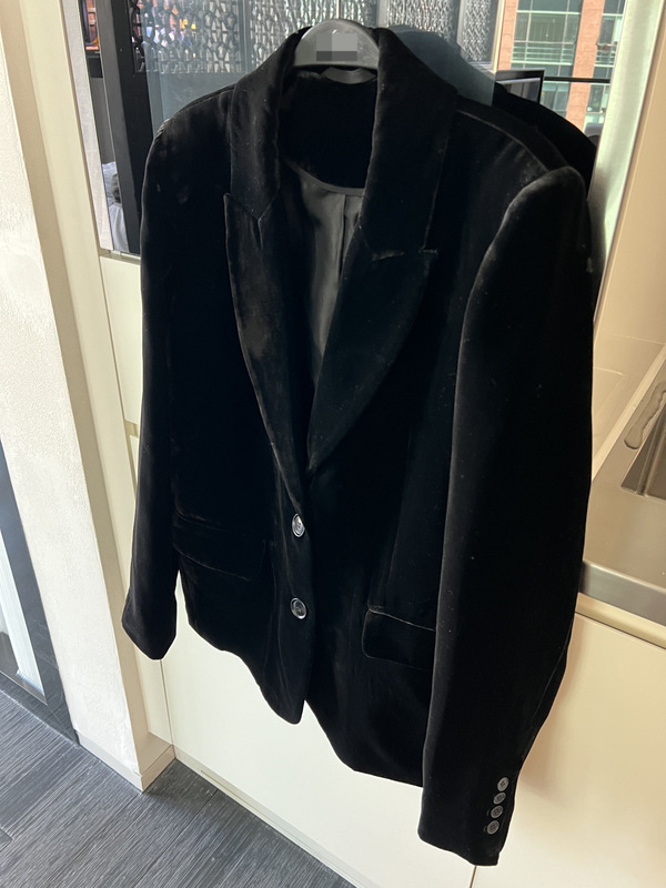 4P/private clothing improved very rose/spring light velvet suit spring retro waist slim coat