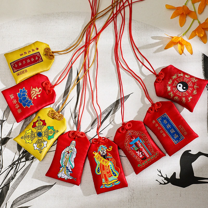 Сумка дзен благословения, сумка зодиака, сумка саше, пустая сумка, китайский ветер, благоприятная шерсть, сумка, сумка, саше, оптовая сумка