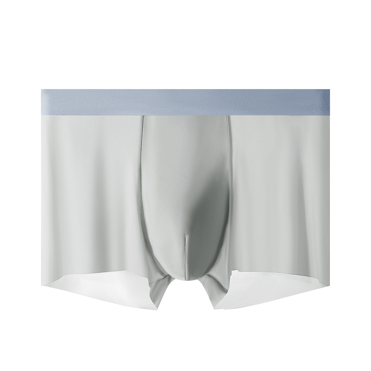 Ropa interior para hombre 10a entrepierna antibacteriana calzoncillos bóxer de cintura media con sensación de hielo de color sólido pantalones sin costuras transpirables de verano con sensación de hielo al por mayor