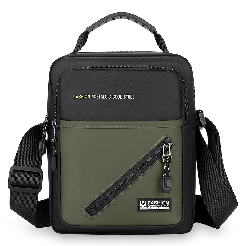 Bolso de hombro para hombre de nuevo estilo bolso de tela Oxford ligero bolso de viaje deportivo de ocio simple y versátil bolso de mensajero de moda marea