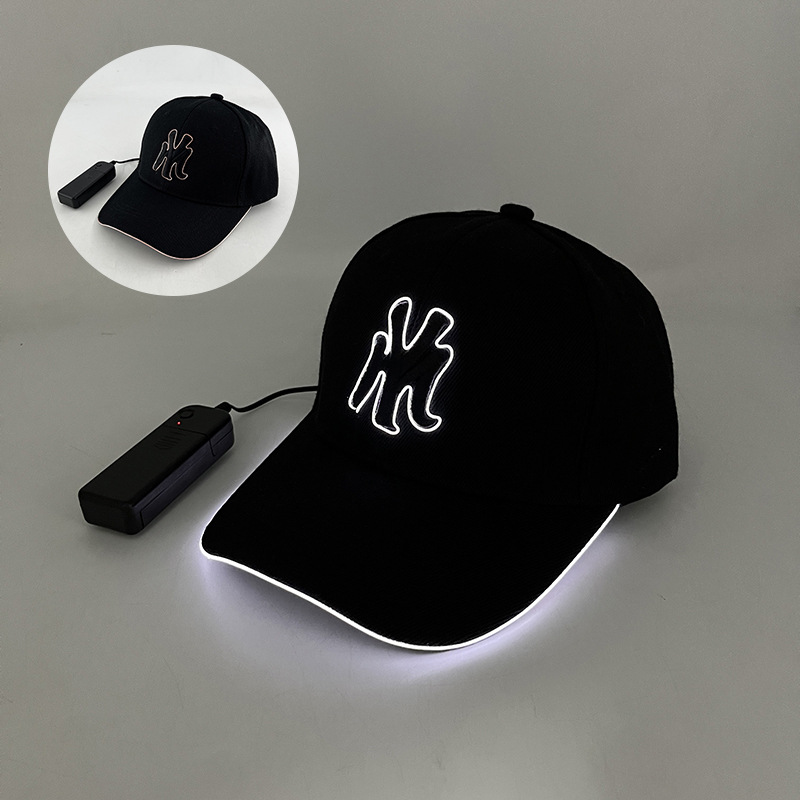 Gorra de béisbol luminosa LED deportes al aire libre gorras luminosas Festival de música Bar Bengdi Festival Show Gorras luminosas