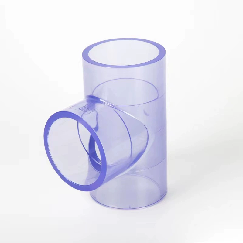 ПВХ прозрачный положительный тройник соединение фильтра аквариума фитинги для химических труб прозрачный новый материал ПВХ водоснабжение тройник воды