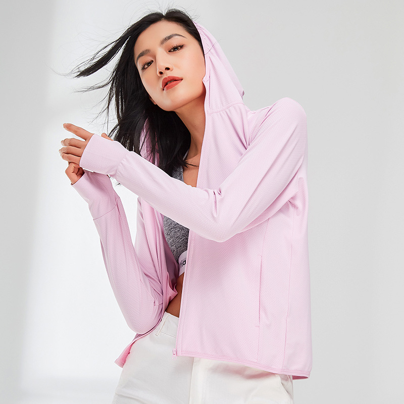 21款夏季防晒衣女UPF50+防紫外线针织长袖外套冰感透气皮肤衣男
