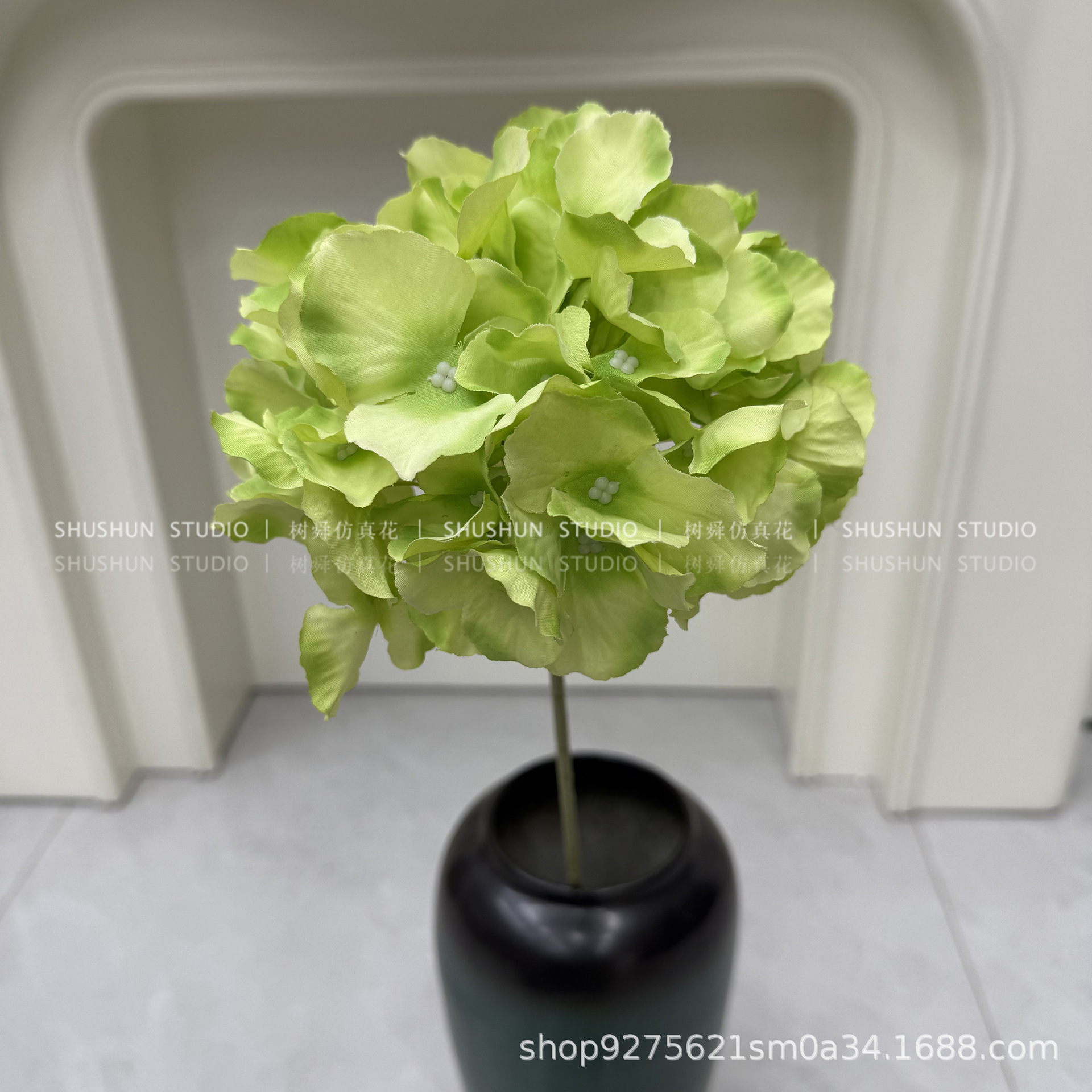 54 piezas de hortensia-verde claro