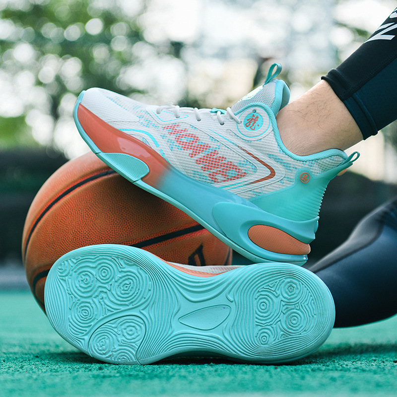 Basketball Shoes Spring and Summer New Non-slip Wear-resistant Shock-absorbing Low-top Practical Professional sneaker Male Students Cement Floor Shoes