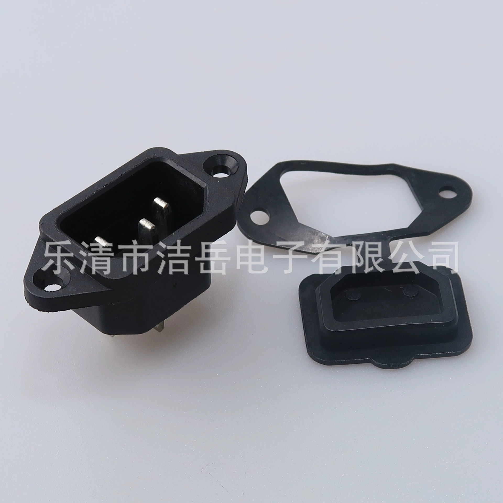 AC-04 Waterproof Cap Power Socket Three-core AC-04 Pin-shaped Socket with Screw Hole Socket Waterproof Cap
