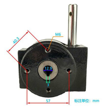 蝶阀涡轮头 不锈钢阀门蜗杆箱配件 手动执行器开关传动装置变速器