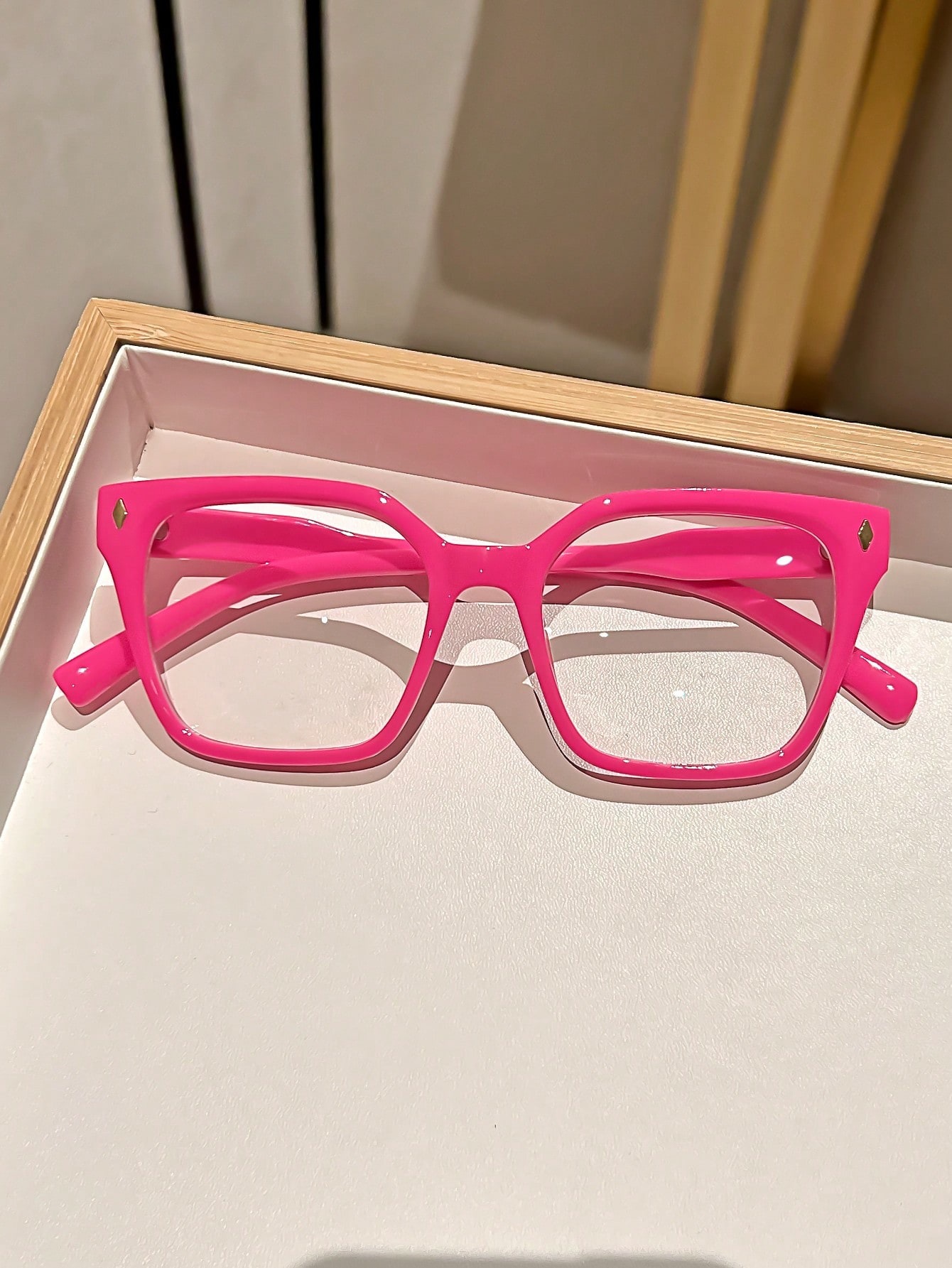 Quadratische Blaulichtfilter Brille Für Damen Gesichtsschmeichler_voghion.com