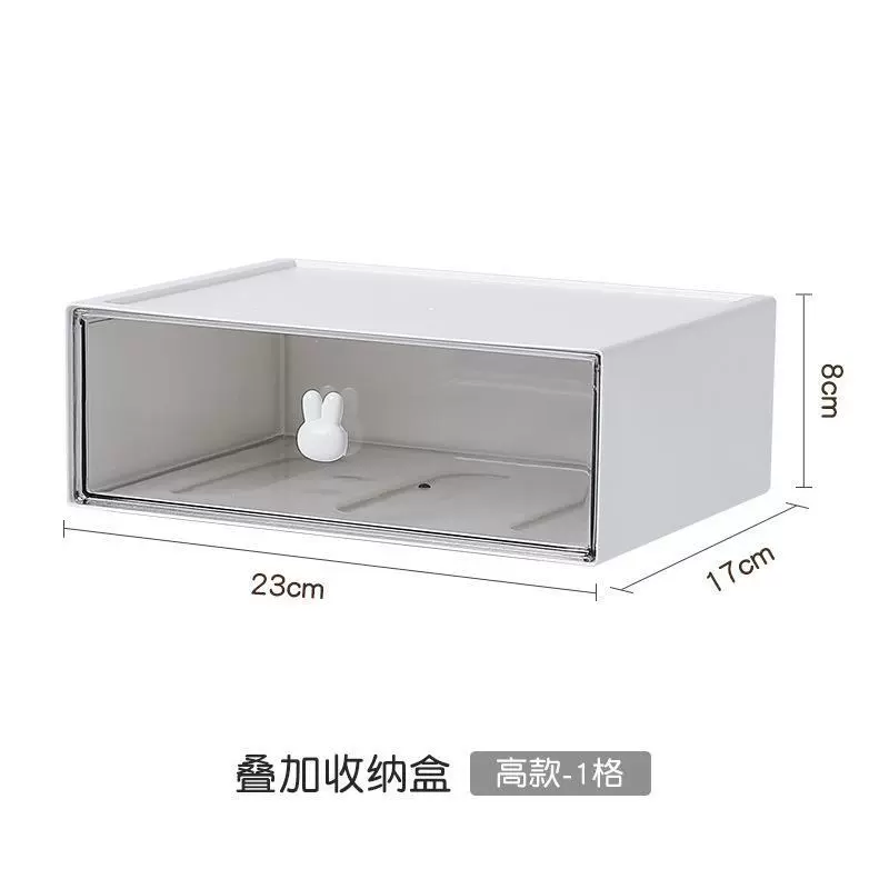 Stationery Combination Drawer Box, HIPS/Polystyrene/PP, 1–3 Drawers, Desk Organizer