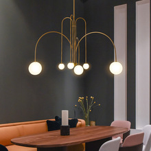 魔豆吊灯北欧风灯具客厅吊灯轻奢客厅灯简约现代大气设计师星球灯