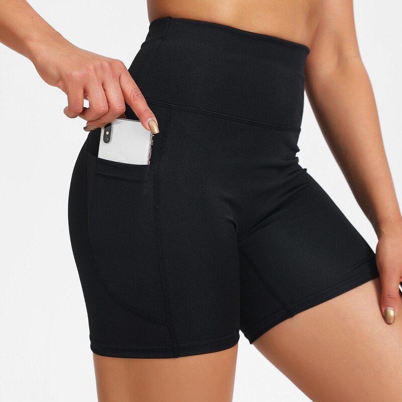 New Cross-border High Waist Pocket Sports Skirt Women's Skirt Pants Women's Running Anti-light Yoga Fitness Tennis Black