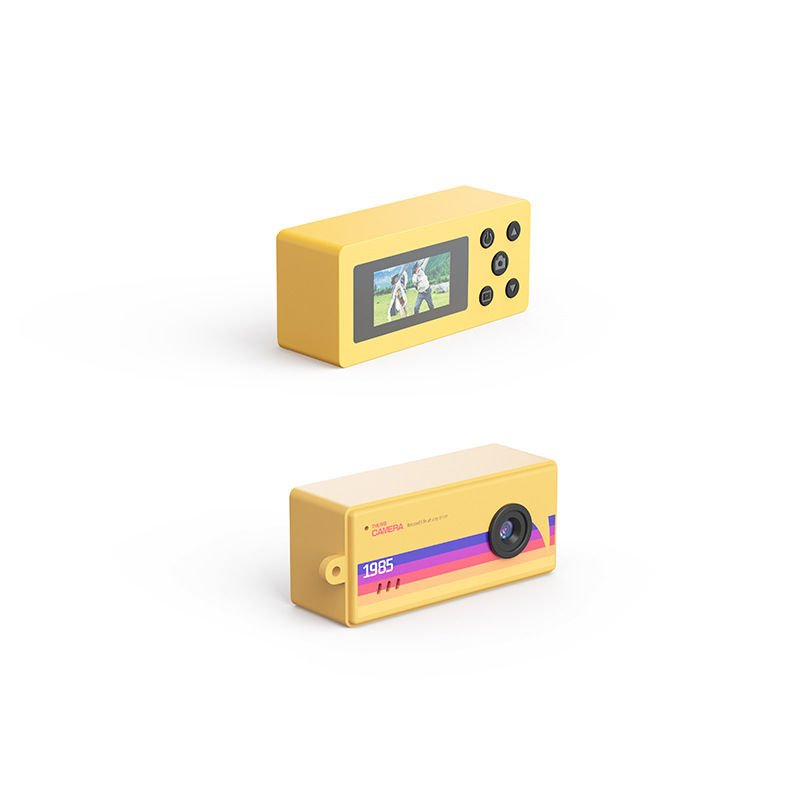 Mini Cámara de Pulgar CCD de ABS con Grabación de Video y Filtros para Vlog
