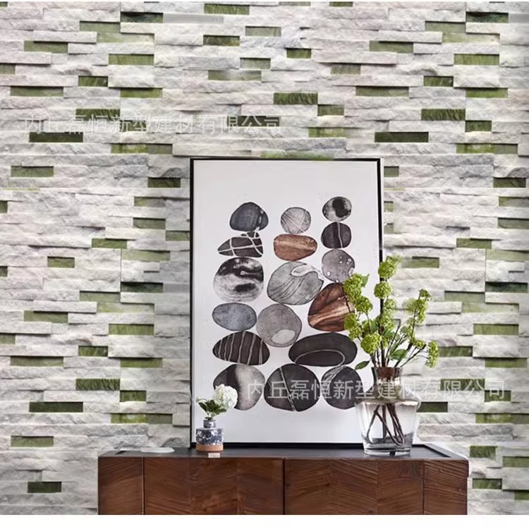 Piedra cultural natural Piedra de agua Piedra de agua Fondo interior al aire libre Villa Jardín Patio Reja de patio Piedra de pared exterior Piedra de ladrillo