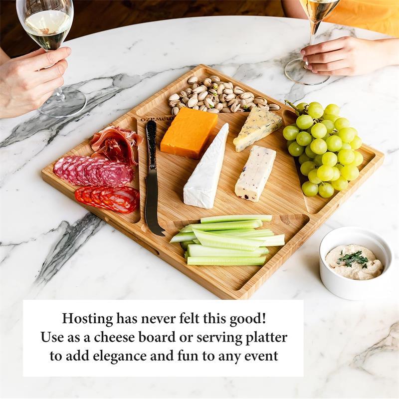 双面木托盘跨境方形竹木菜板 木质厨房配件带凹槽实木牛排面包板