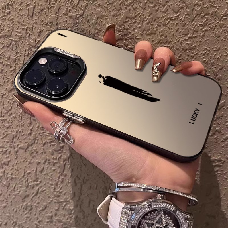ラッキーアルファベットはアップル15携帯ケースiPhone14promax/13/12/11高級xs/xrのアイデアを適用する|undefined