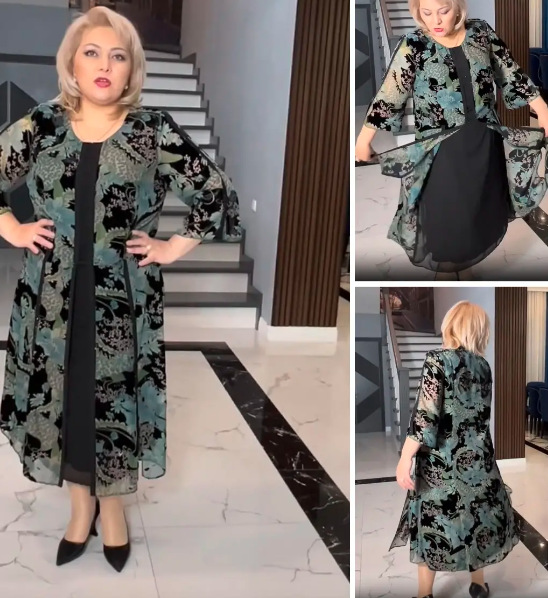 Women's Regular Dress Vintage Style Round Neck Printing Half Sleeve Printing Midi Dress Holiday Daily display picture 2