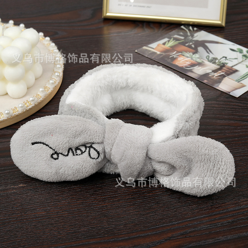 Corea del Sur Internet celebridad cara lavado pelo banda felpa arco diadema accesorios para el cabello máscara maquillaje diadema al por mayor