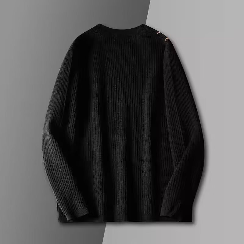 Men's sweater cardigan coat spring and autumn V-neck Korean fashion brand Slim casual autumn top sweater men's fashion