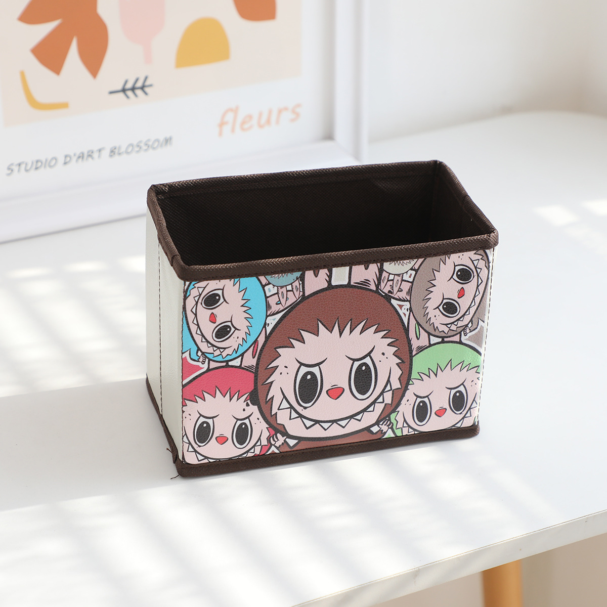 Puバブルマットlabubu折りたたみ収納デスクトップ収納ボックス化粧品文房具分類整理収納ボックス