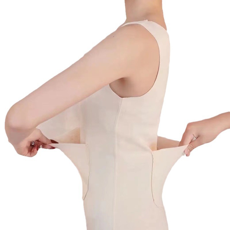 Nuevo Otoño e Invierno de terciopelo cálido Chaleco con bolsillos dobles cálidos pegatinas de bebé Palacio de las mujeres caliente vientre cintura artefacto