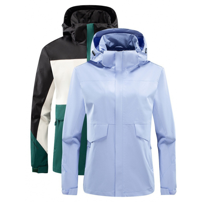 Ropa de asalto de una sola capa pareja de otoño y invierno al aire libre cálida chaqueta de montaña camping a prueba de viento a prueba de rociadores abrigo