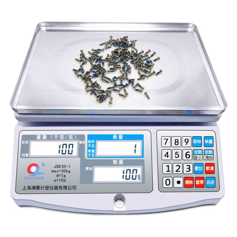 Shanghai Puchun JSK высокоточные 0,1 г промышленные весы и счетные весы электронные весы 30 кг весы Электронные платформенные весы