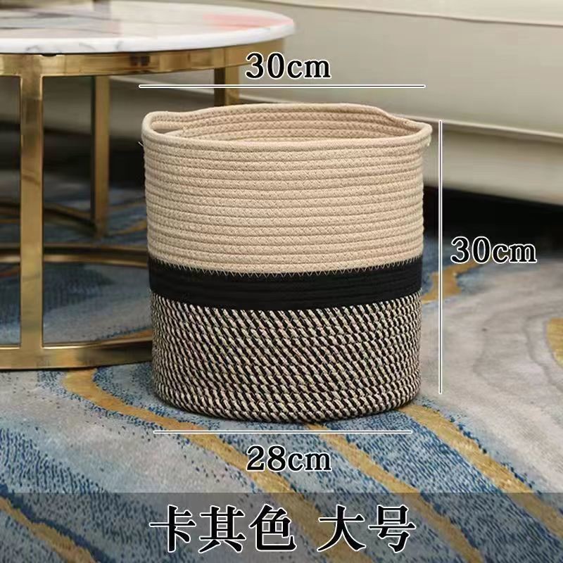 Cesta extra grande de estilo europeo para almacenamiento de ropa, cesta de almacenamiento para el hogar, cesta de almacenamiento tejida, cesta de almacenamiento.