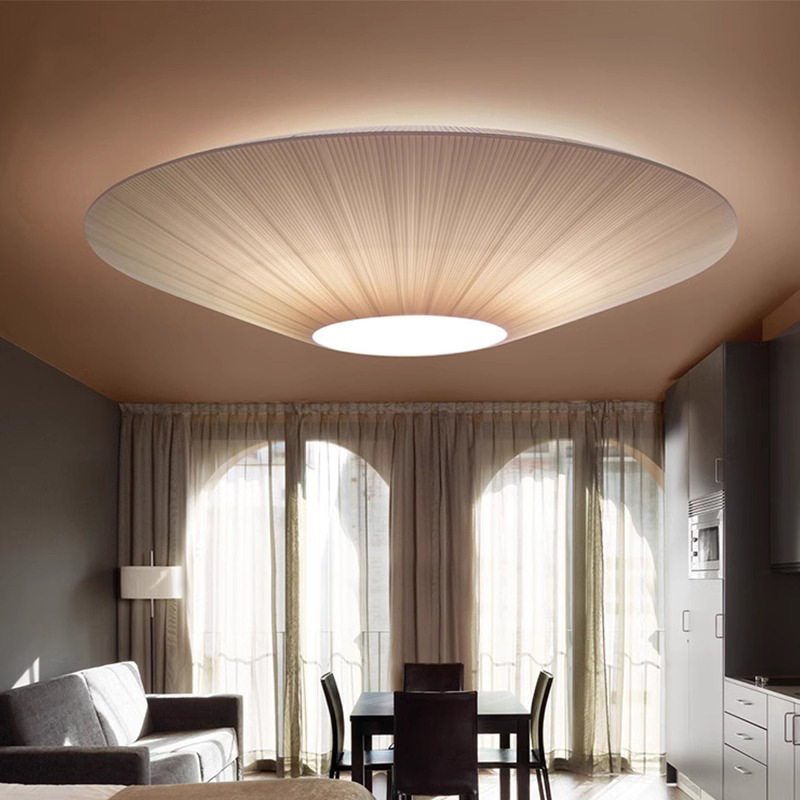 Ceiling Lamp Chinese Style Living Room Lamp Antique Creative Round Japanese Style Bedroom Study Corridor Aisle Dining Room Fabric Main Lamp